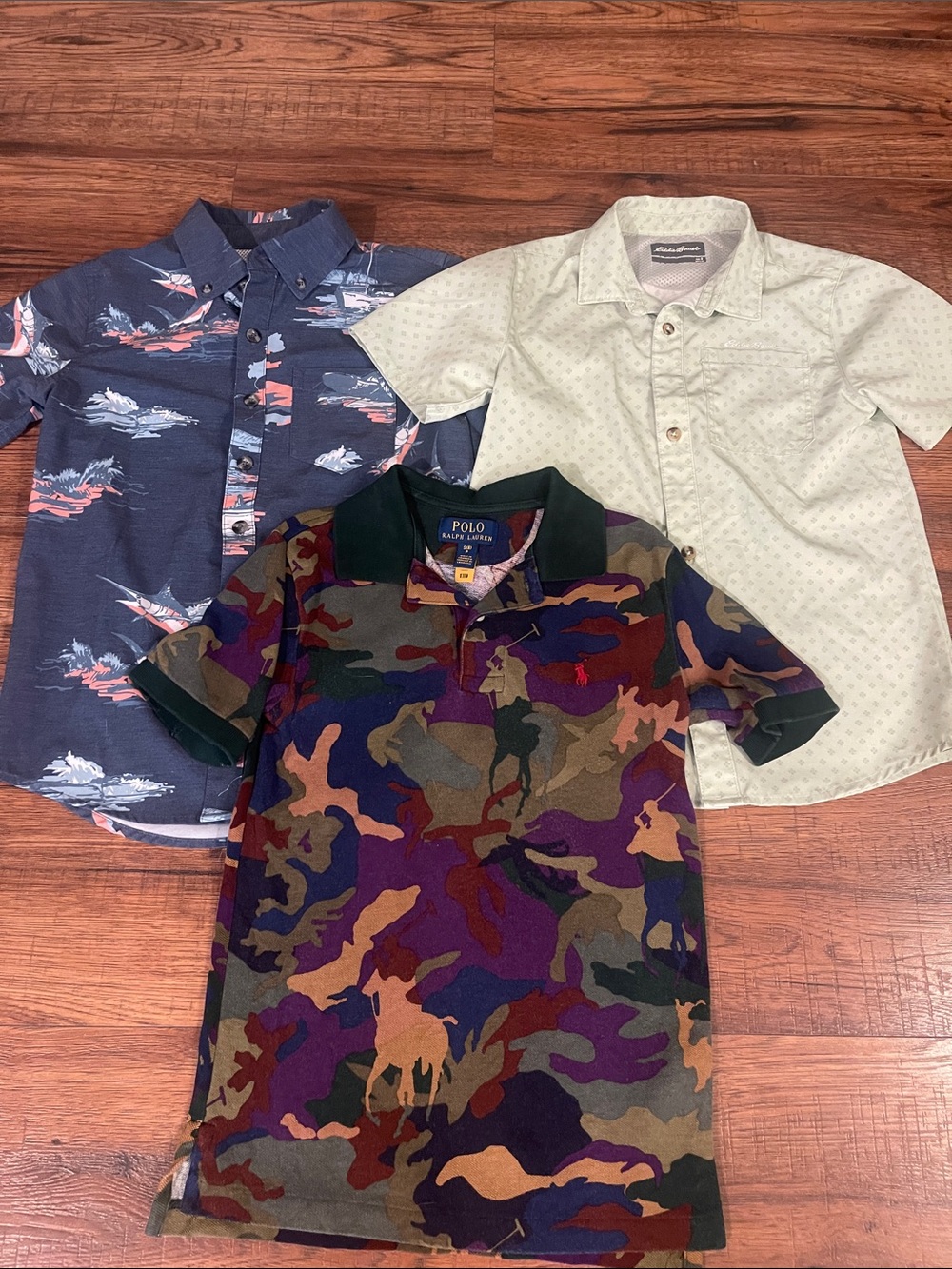 Boys size 8 button downs and Polo